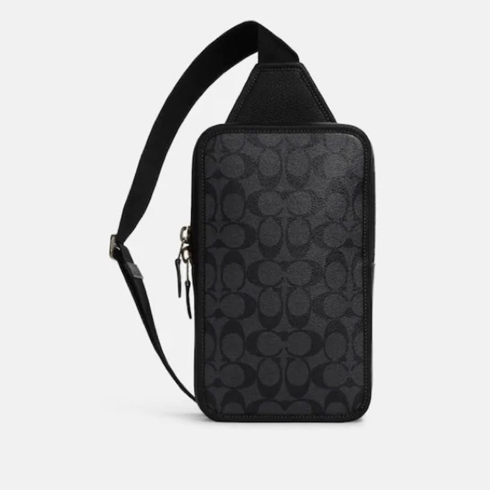 100% Authentic Coach Sullivan Pack - Signature Canvas Black / Charcoal